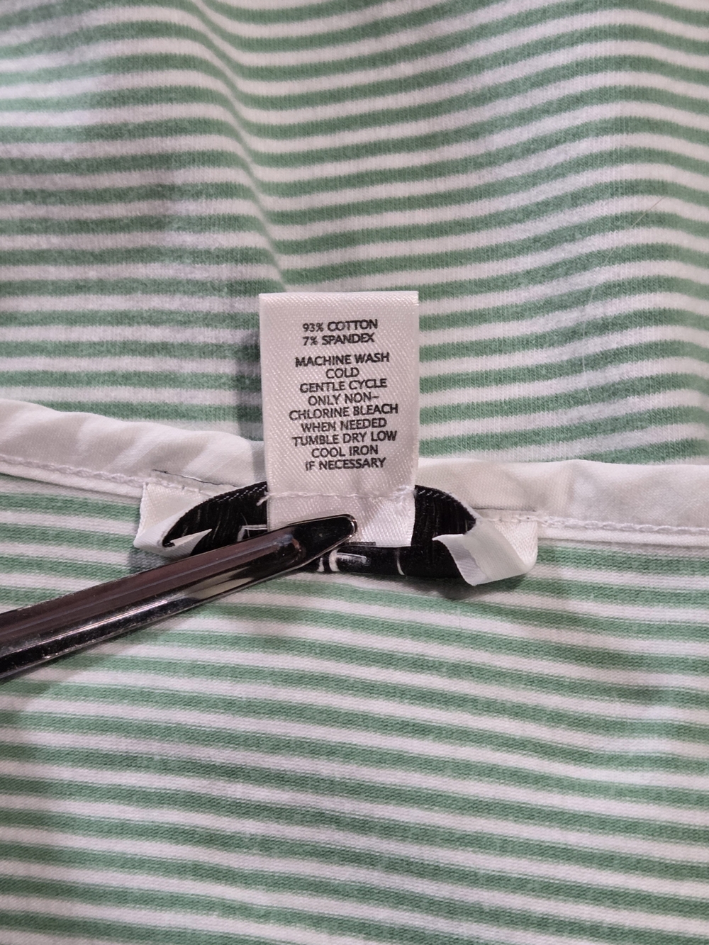 LOFT Mint & White Striped Lace-Up Tunic - Picture 7 of 11